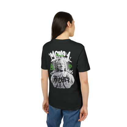 Money Riches - Gods Way - Premium Bio Unisex T-Shirt - Back Print - STREET STYLE