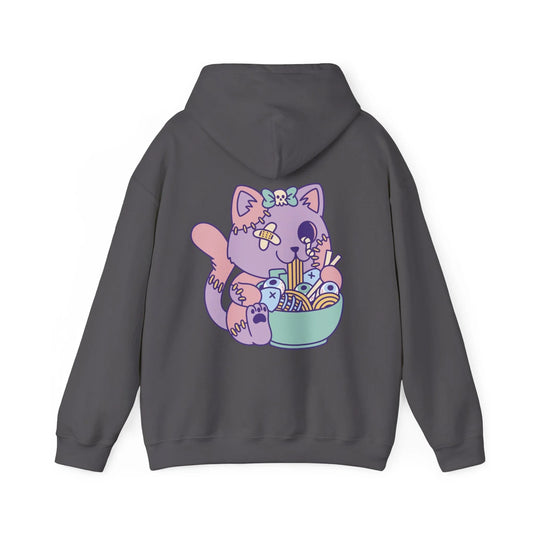 Goth Cat Ramen - Anime World - Unisex Hoodie - STREET STYLE