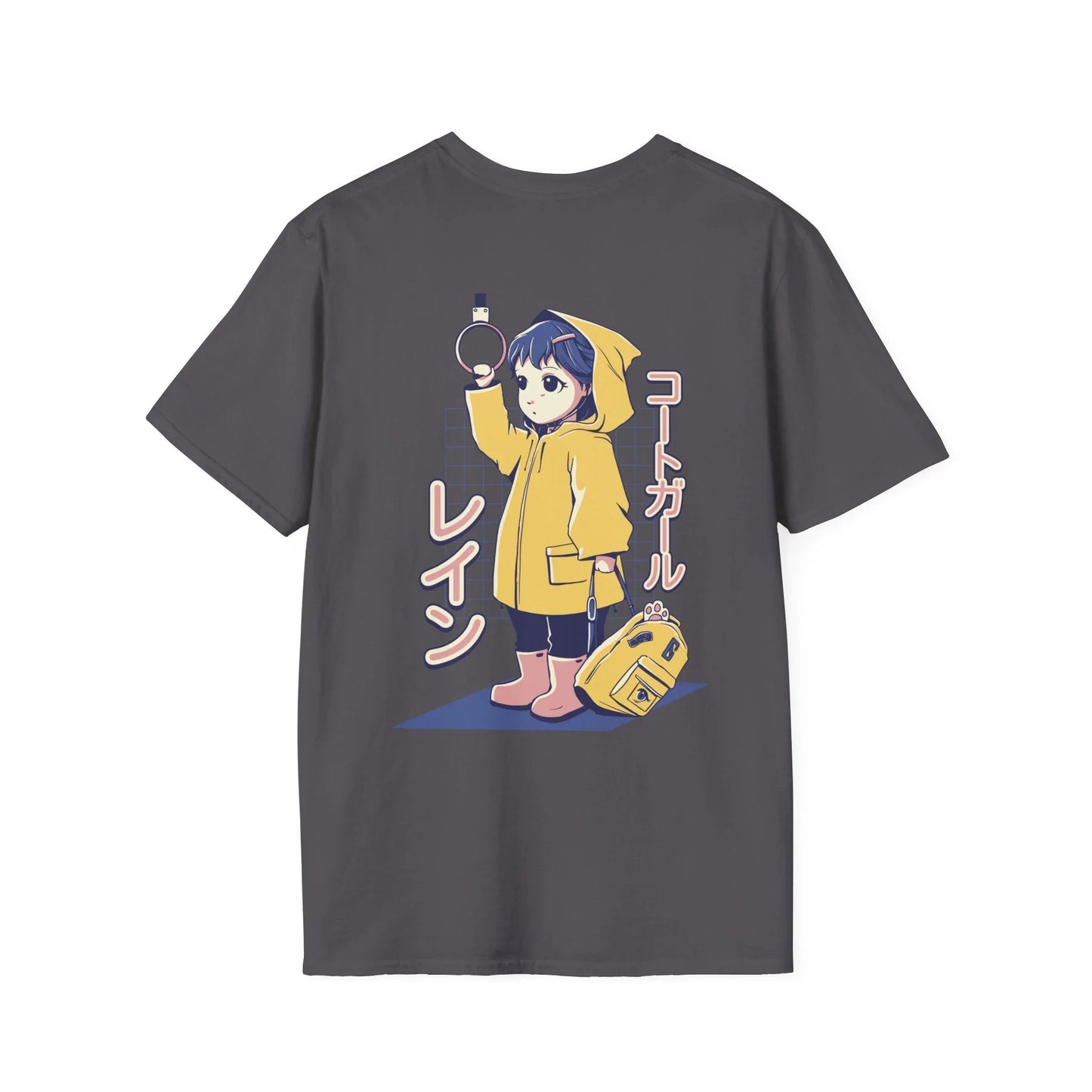 Anime Girl Bus - Anime World - Unisex T-Shirt - Back Print - STREET STYLE
