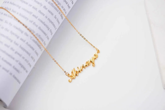 Full Silver Name Necklace - silver name necklace - STREET STYLE