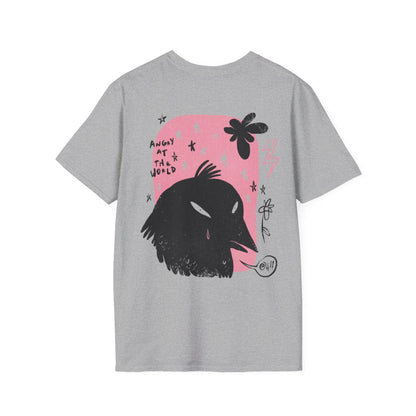 Angry at the World - Moody Birds - Unisex T-Shirt - Back Print - STREET STYLE