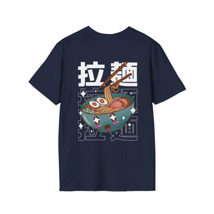 Ramen - Kawaii Character - Unisex T-Shirt - Back Print - STREET STYLE