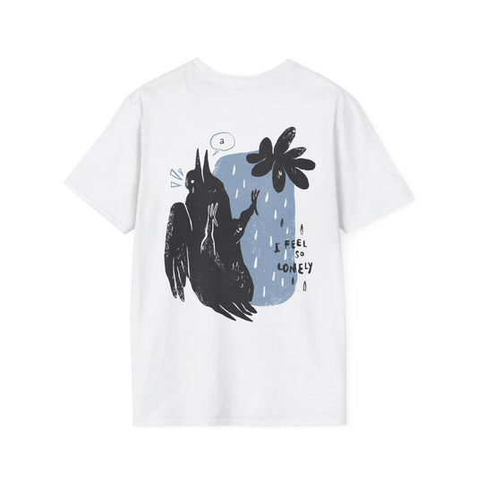 I feel so lonley - Moody Birds - Unisex T-Shirt - Back Print - STREET STYLE
