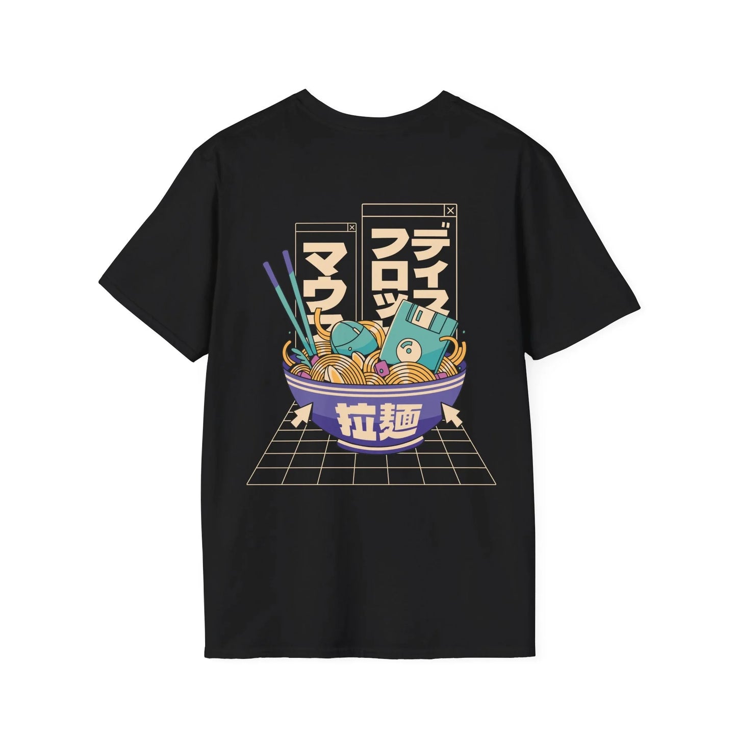 Tech Ramen - Anime World - Unisex T-Shirt - Back Print - STREET STYLE