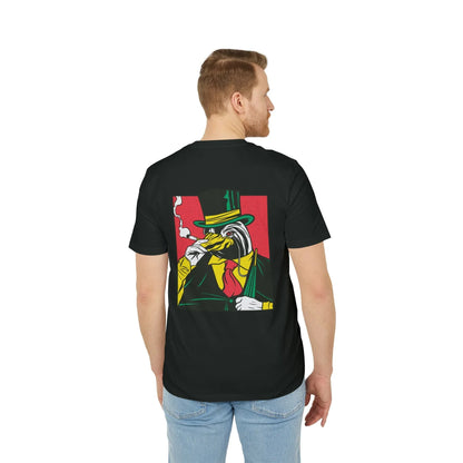 Smoking Penguin - Comic Mafia - Premium Bio Unisex T-Shirt - Back Print - STREET STYLE