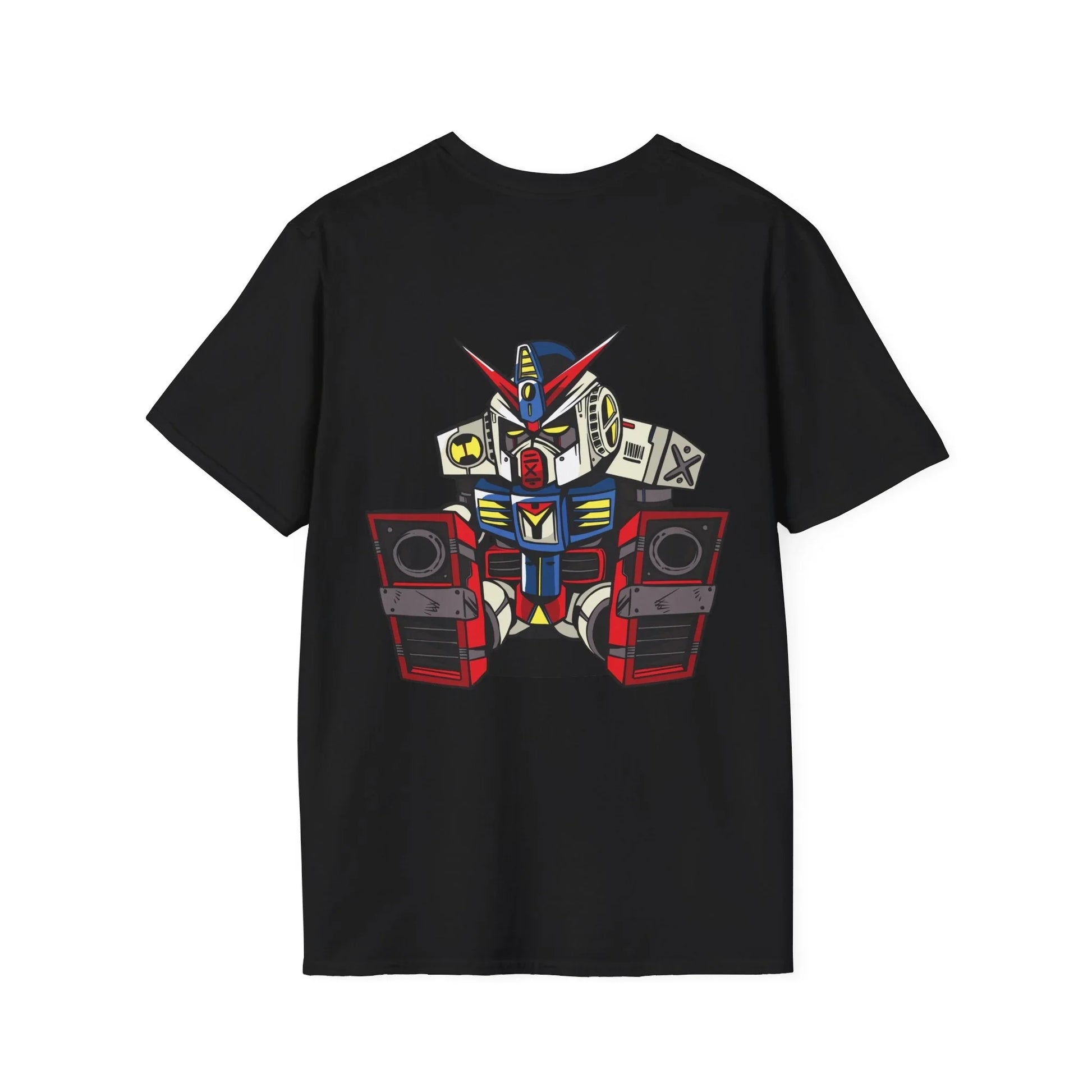 Sleepy Robot - Anime World - Unisex T-Shirt - Back Print - STREET STYLE