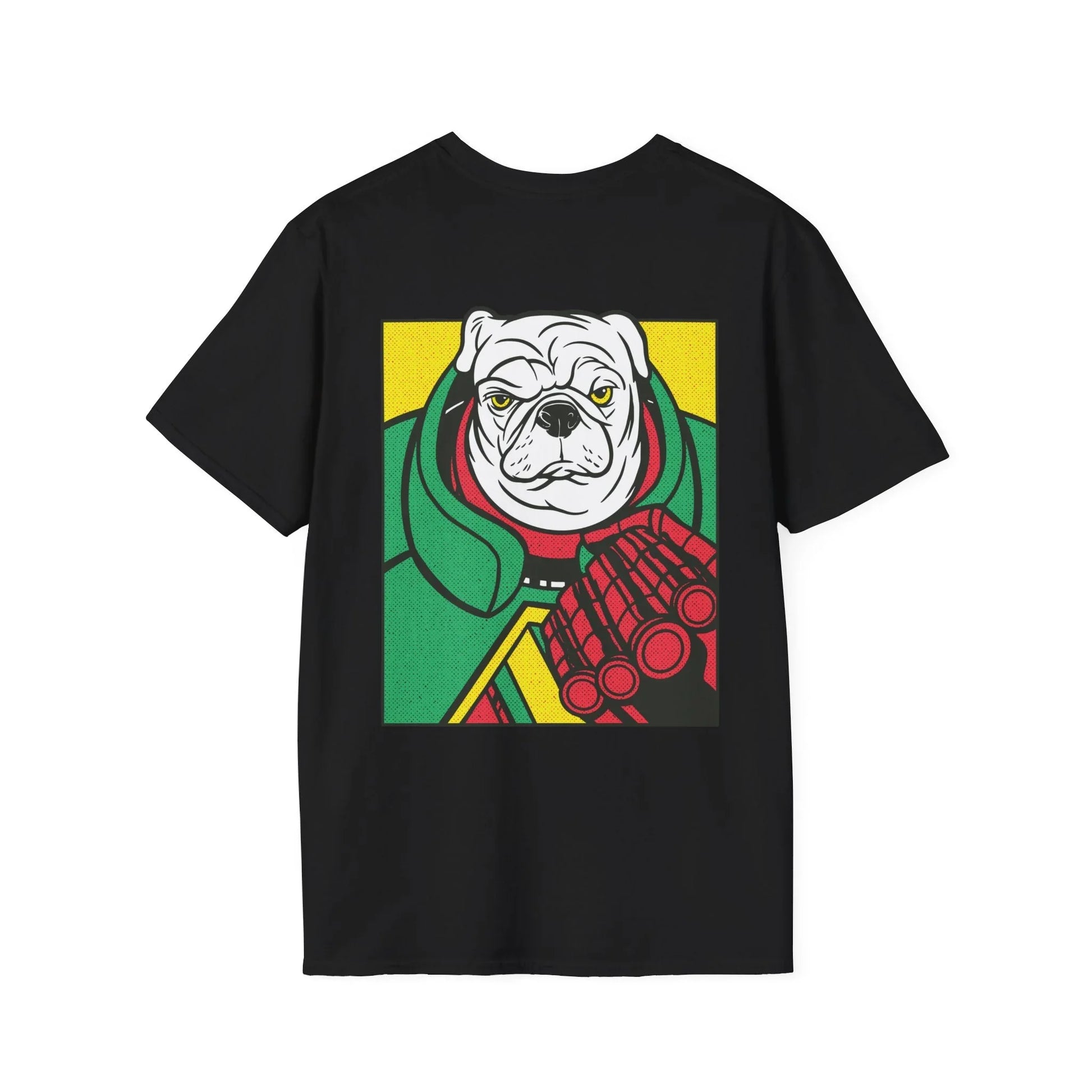 Pug - Comic Mafia - Unisex T-Shirt - Back Print - STREET STYLE