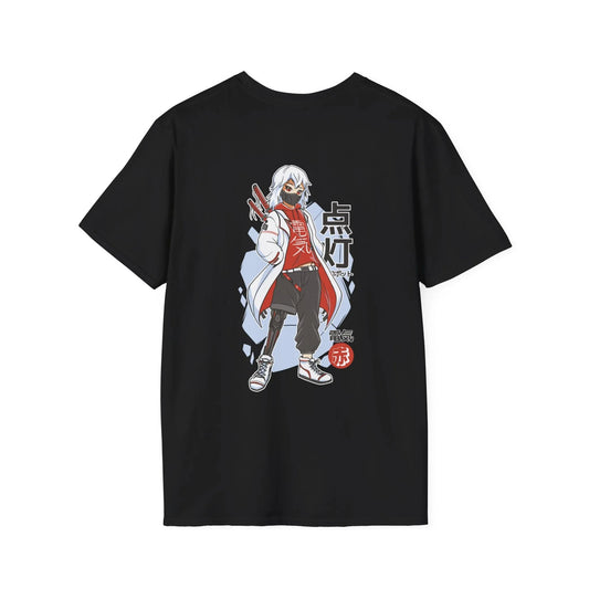 Techware Samurai - Anime World - Unisex T-Shirt - Back Print - STREET STYLE