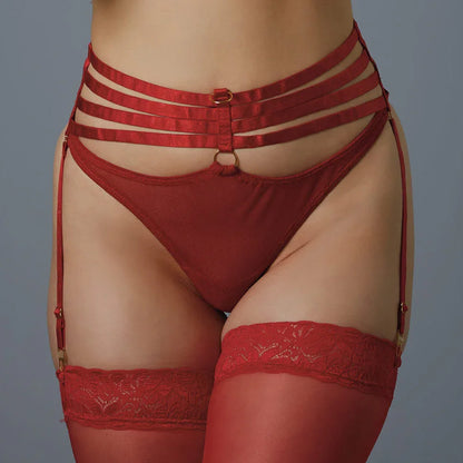 Allure 4ever Yours Ravishing Multi-Strap Garter Panty - STREET STYLE