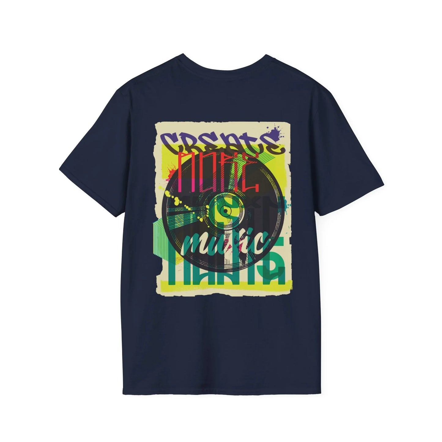 Vinyl Record - Urban Graffiti - Unisex T-Shirt - Back Print - STREET STYLE