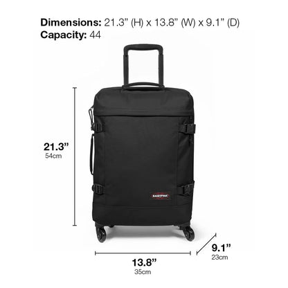 Eastpak TRANS4 S Suitcase, 54 x 35 x 23 cm, 44 L, Black, trans4 s - STREET STYLE