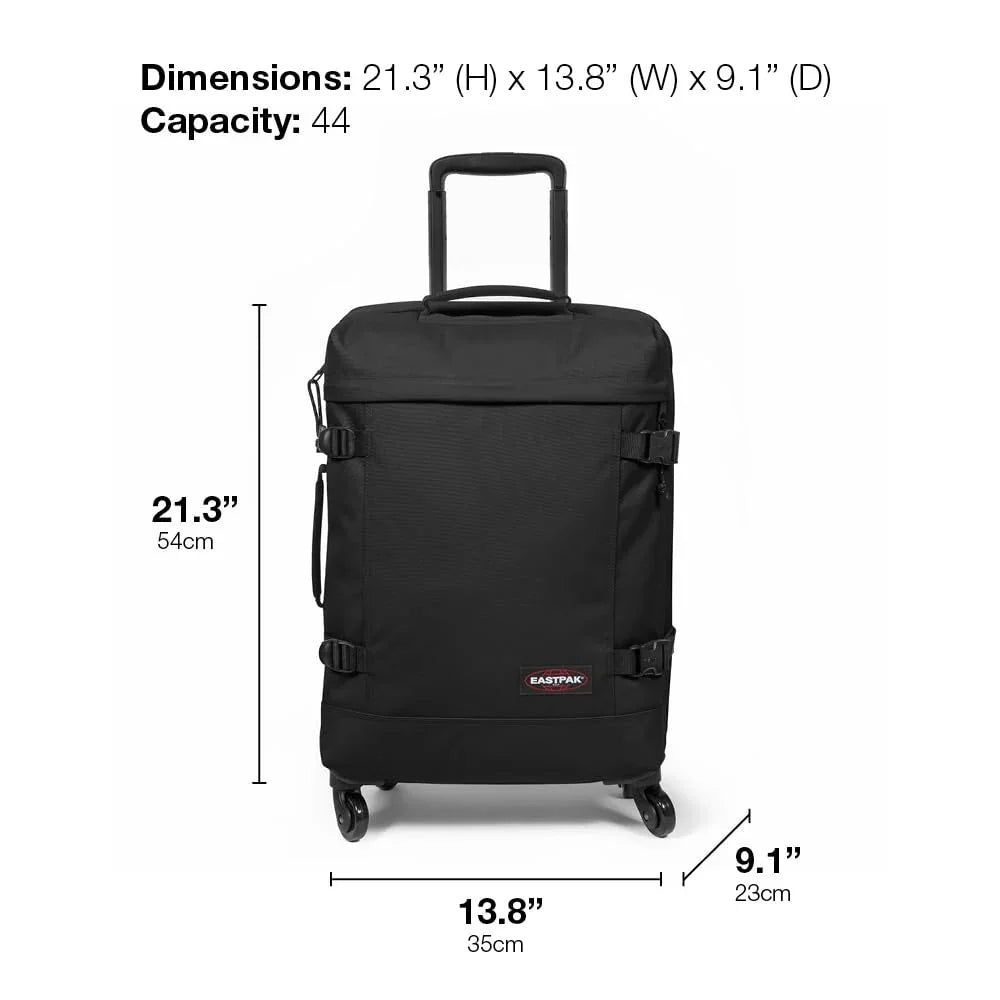Eastpak TRANS4 S Suitcase, 54 x 35 x 23 cm, 44 L, Black, trans4 s - STREET STYLE