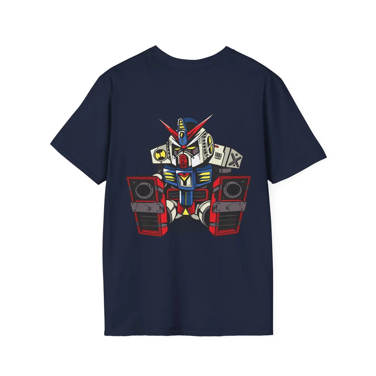 Sleepy Robot - Anime World - Unisex T-Shirt - Back Print - STREET STYLE