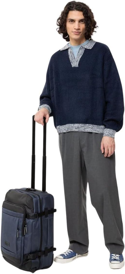 EASTPAK Tranverz CNNCT Accmarine Travel Trolley Small Blue Small Modern - STREET STYLE