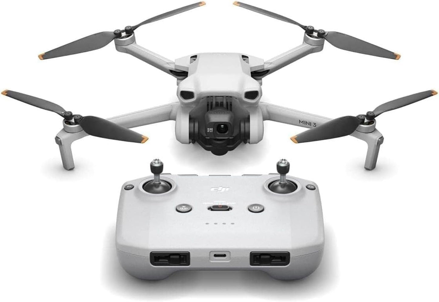 DJI Mini 3 (con DJI RC) – Mini drone con fotocamera leggero, con stabilizzatore a 3 assi, video in 4K HDR, autonomia 38 minuti, trasmissione video fino a 10 km, riprese verticali, return integrato