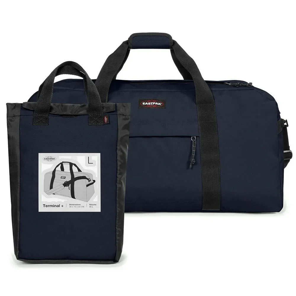 Eastpak Terminal + Duffel Bag, 38 x 75 x 34 cm, 96 L, Triple Denim, Terminal + - STREET STYLE
