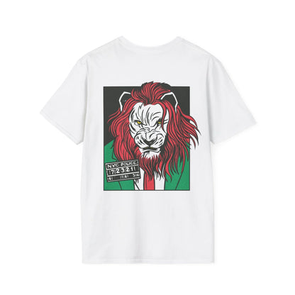 Lion - Comic Mafia - Unisex T-Shirt - Back Print - STREET STYLE