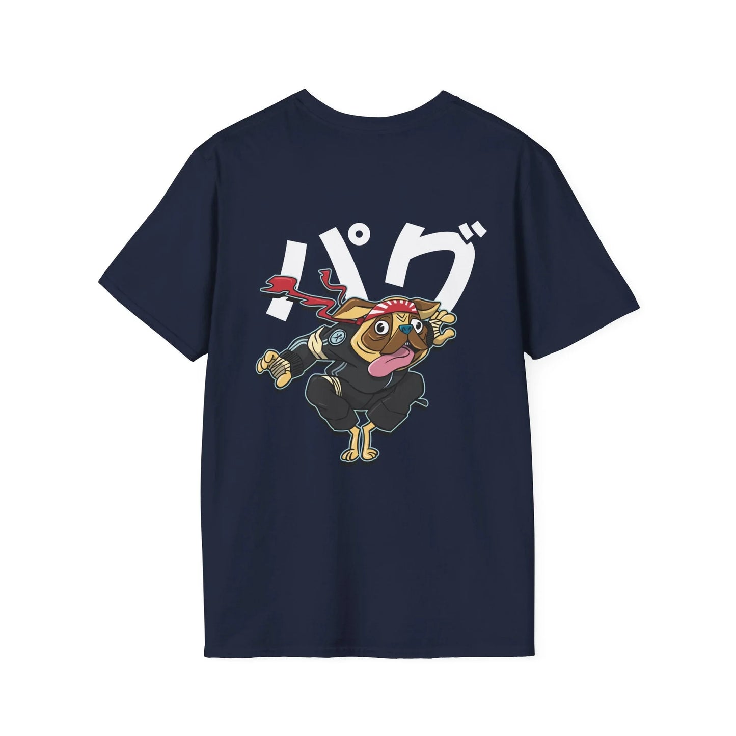 Pug - Warrior Animals - Unisex T-Shirt - Back Print - STREET STYLE