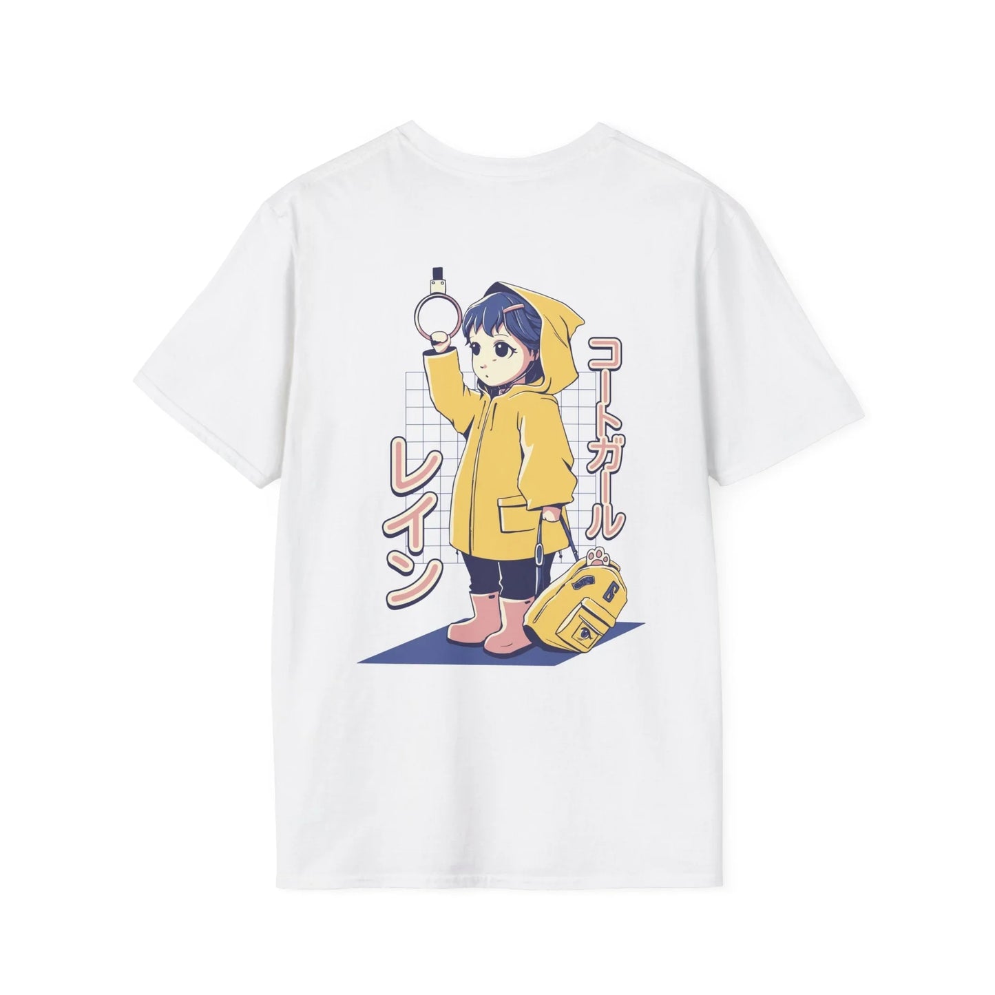 Anime Girl Bus - Anime World - Unisex T-Shirt - Back Print - STREET STYLE
