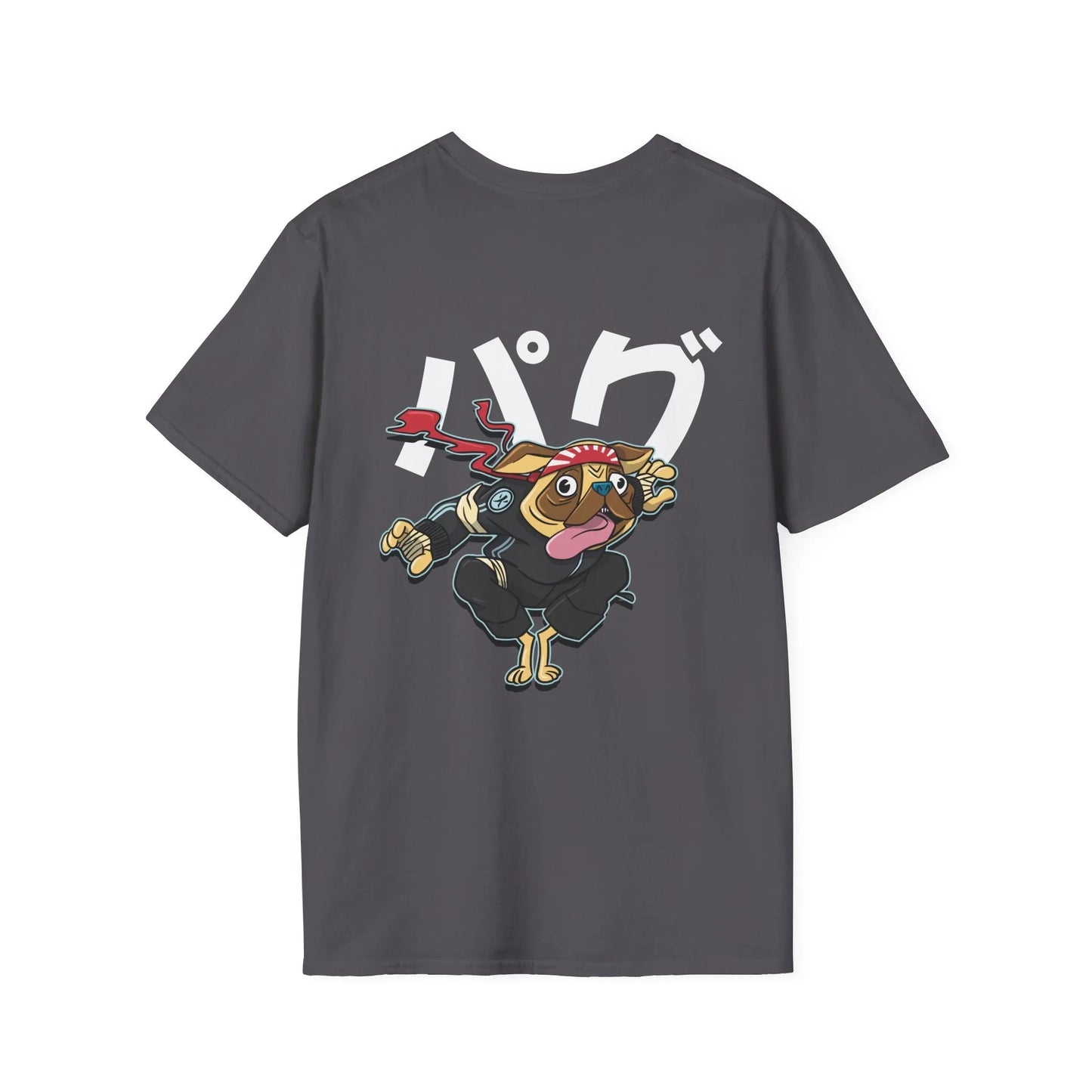 Pug - Warrior Animals - Unisex T-Shirt - Back Print - STREET STYLE