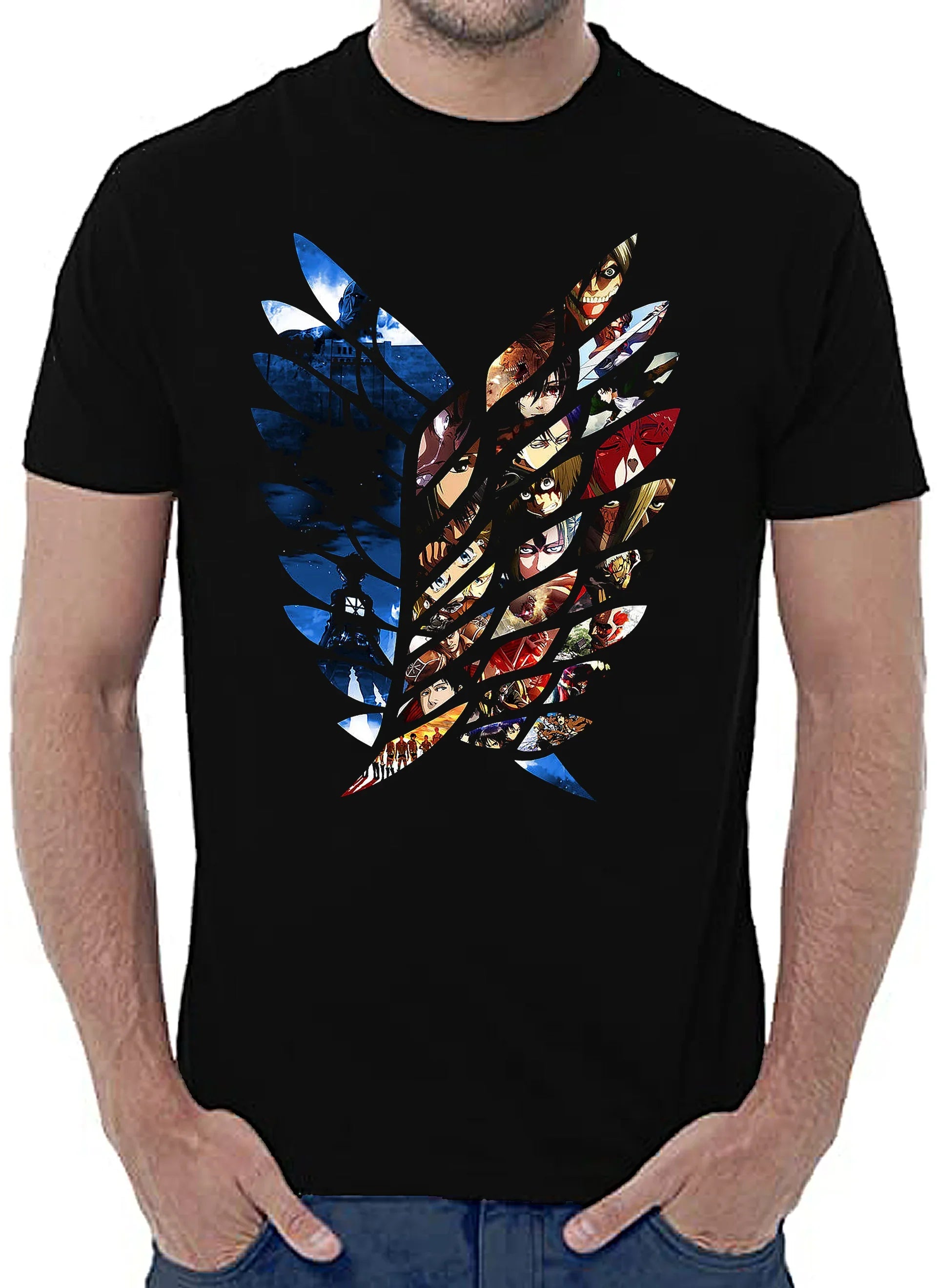 For the Glory of Humanity 2 Manga Anime Fumetti 6000-4 T-shirt Urban Men Uomo 100% Cotone Pettinato JK - STREET STYLE