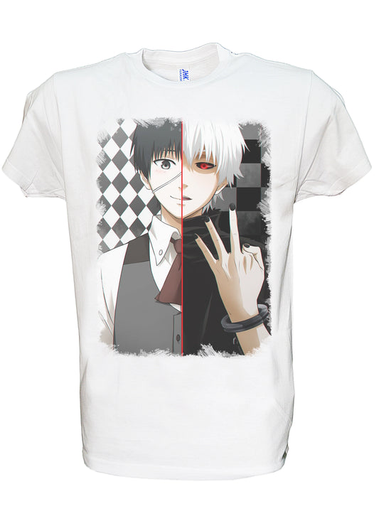 Goku Ghoul Manga Anime Fumetti 6003-5 T-shirt Urban Men Uomo 100% Cotone Pettinato JK - STREET STYLE