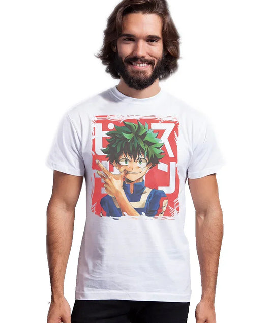 Boku no Hero Academia Manga Anime Fumetti 6005-2 T-shirt Urban Men Uomo 100% Cotone Pettinato JK - STREET STYLE