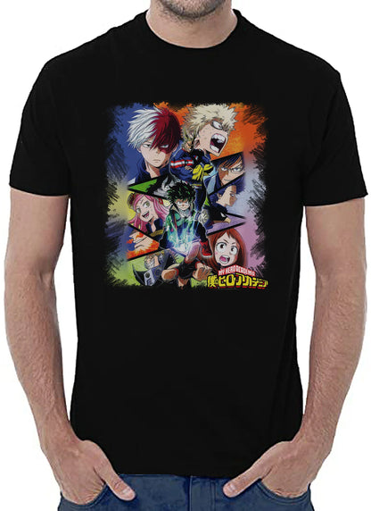 Boku no Hero Academia Manga Anime Fumetti 6005-3 T-shirt Urban Men Uomo 100% Cotone Pettinato JK - STREET STYLE
