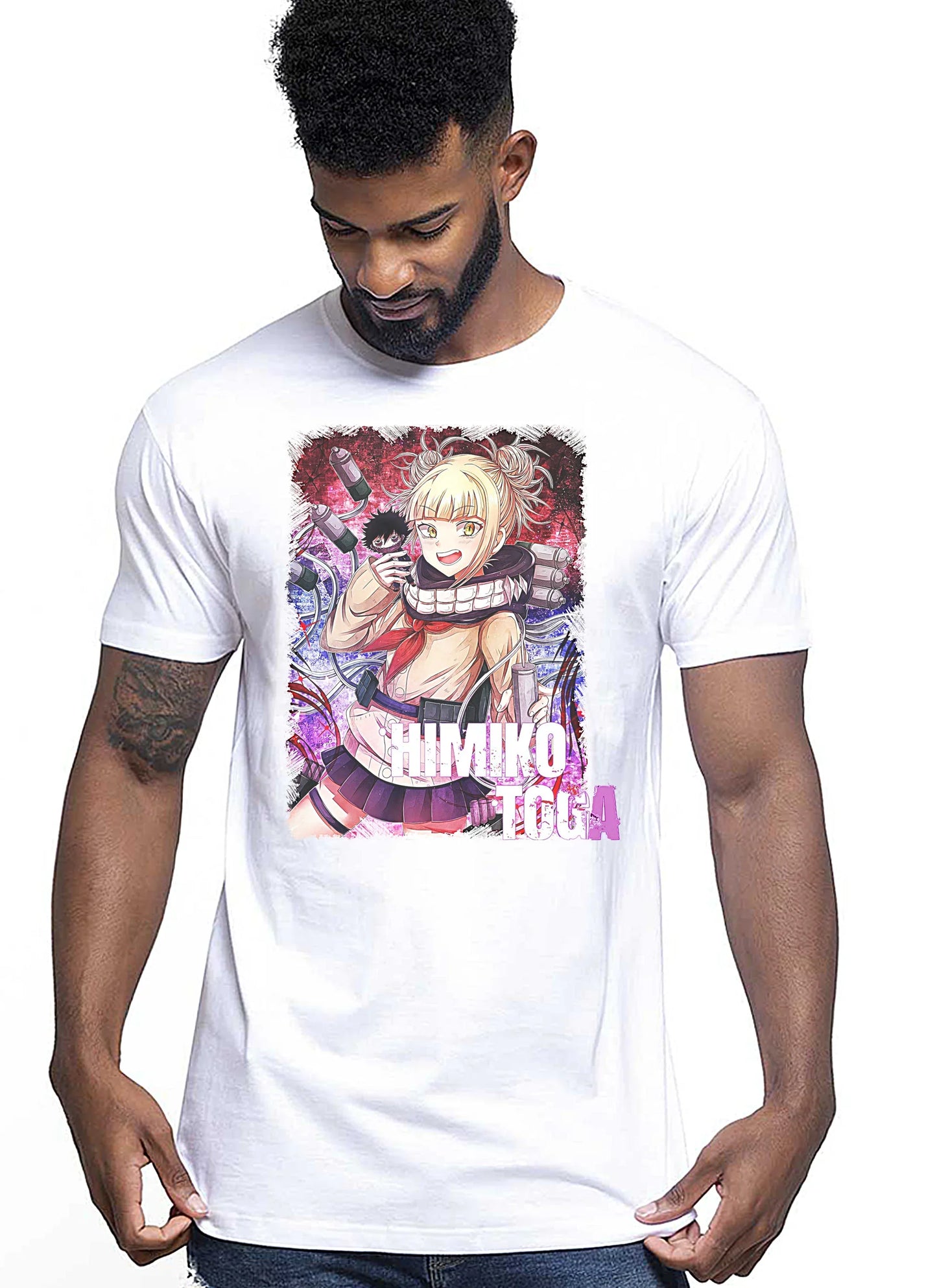 Himiko Toga Transformation Manga Anime Fumetti 6005-7 T-shirt Urban Men Uomo 100% Cotone Pettinato JK - STREET STYLE