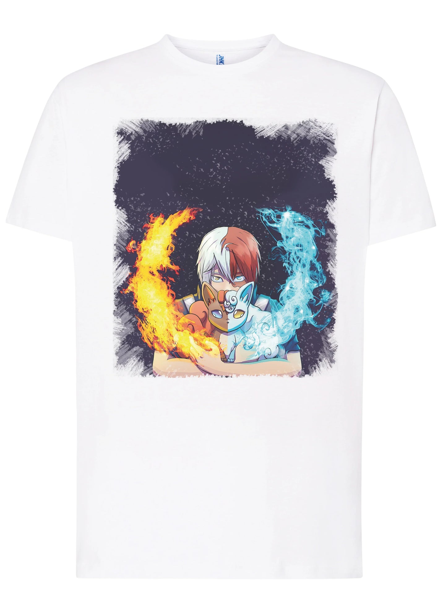 Tododoroki Vulpis Manga Anime Fumetti 6005-8 T-shirt Urban Men Uomo 100% Cotone Pettinato JK - STREET STYLE