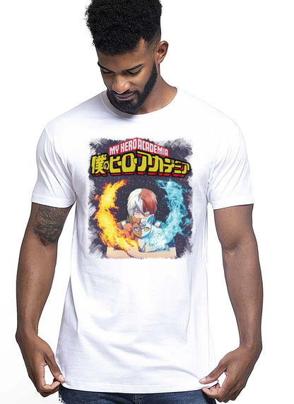 Tododoroki Vulpis Manga Anime Fumetti 6005-8 T-shirt Urban Men Uomo 100% Cotone Pettinato JK - STREET STYLE