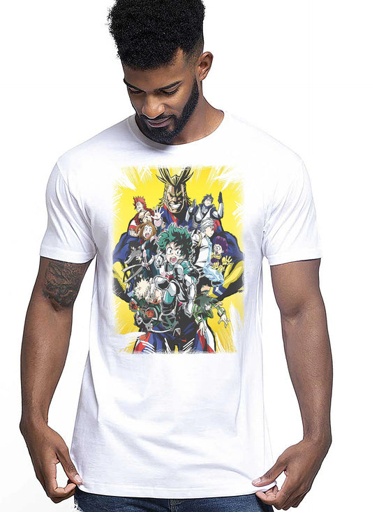 Boku no Hero Academia Manga Anime Fumetti 6005 T-shirt Urban Men Uomo 100% Cotone Pettinato JK - STREET STYLE