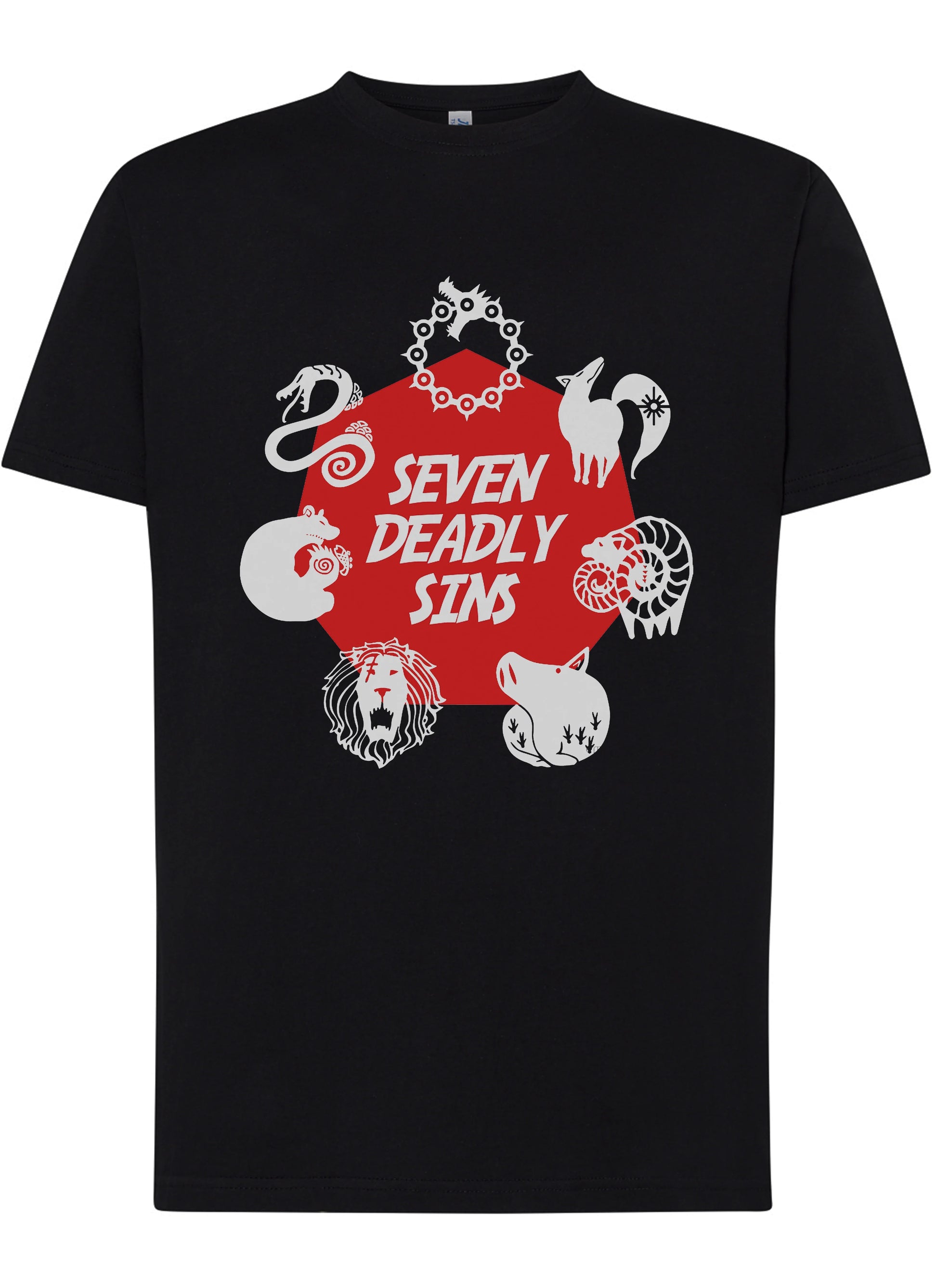 I Sette Peccati Capitali Manga Anime Fumetti 6006-2 T-shirt Urban Men Uomo 100% Cotone Pettinato JK - STREET STYLE