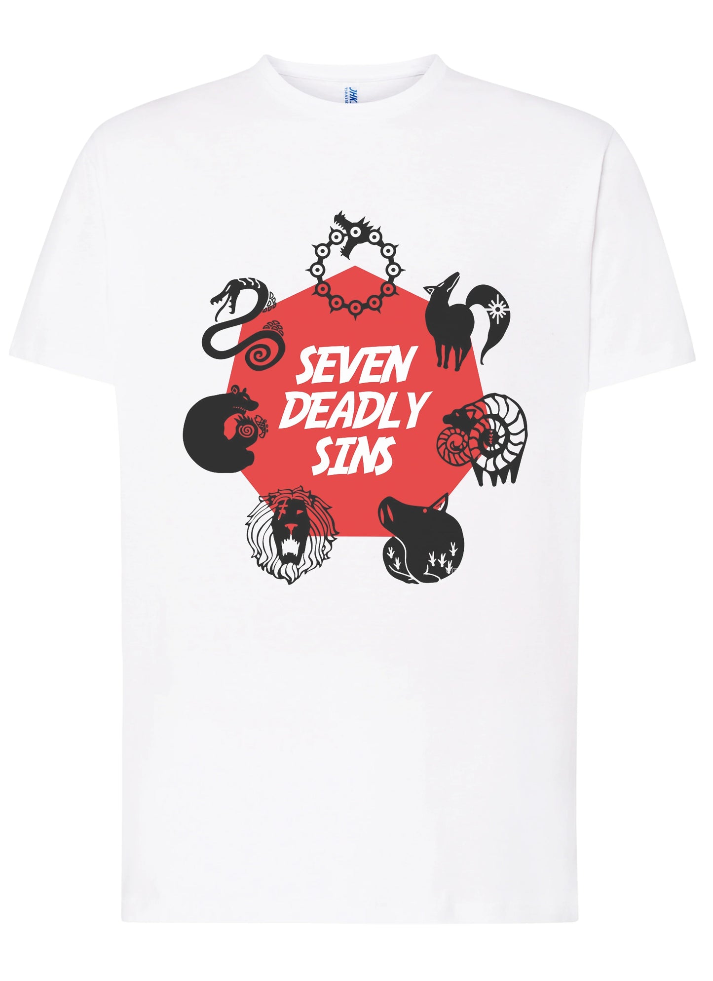 I Sette Peccati Capitali Manga Anime Fumetti 6006-2 T-shirt Urban Men Uomo 100% Cotone Pettinato JK - STREET STYLE