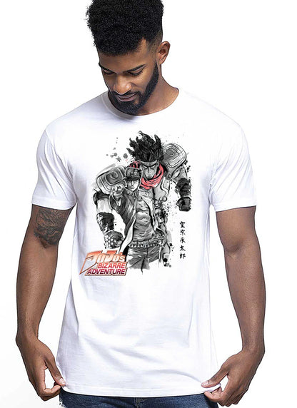 Jojo Bizarre Adventure Manga Anime Fumetti 6007-2 T-shirt Urban Men Uomo 100% Cotone Pettinato JK - STREET STYLE