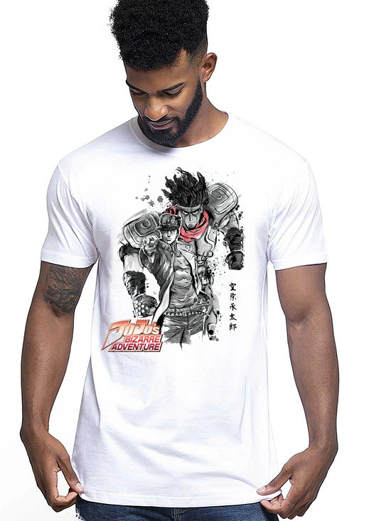 Jojo Bizarre Adventure Manga Anime Fumetti 6007-2 T-shirt Urban Men Uomo 100% Cotone Pettinato JK - STREET STYLE