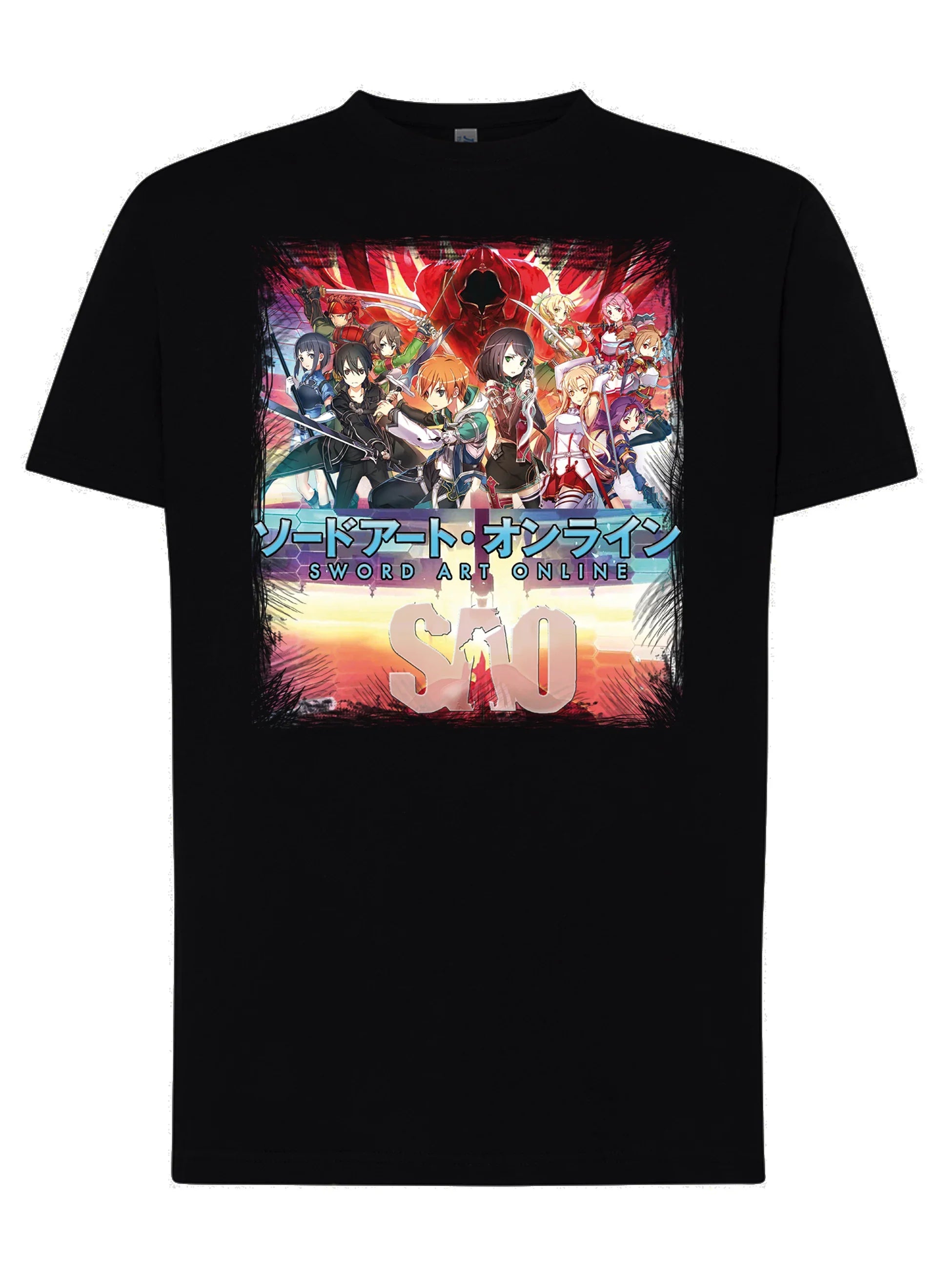 Sword art Online Manga Anime Fumetti 6008-2 T-shirt Urban Men Uomo 100% Cotone Pettinato JK - STREET STYLE