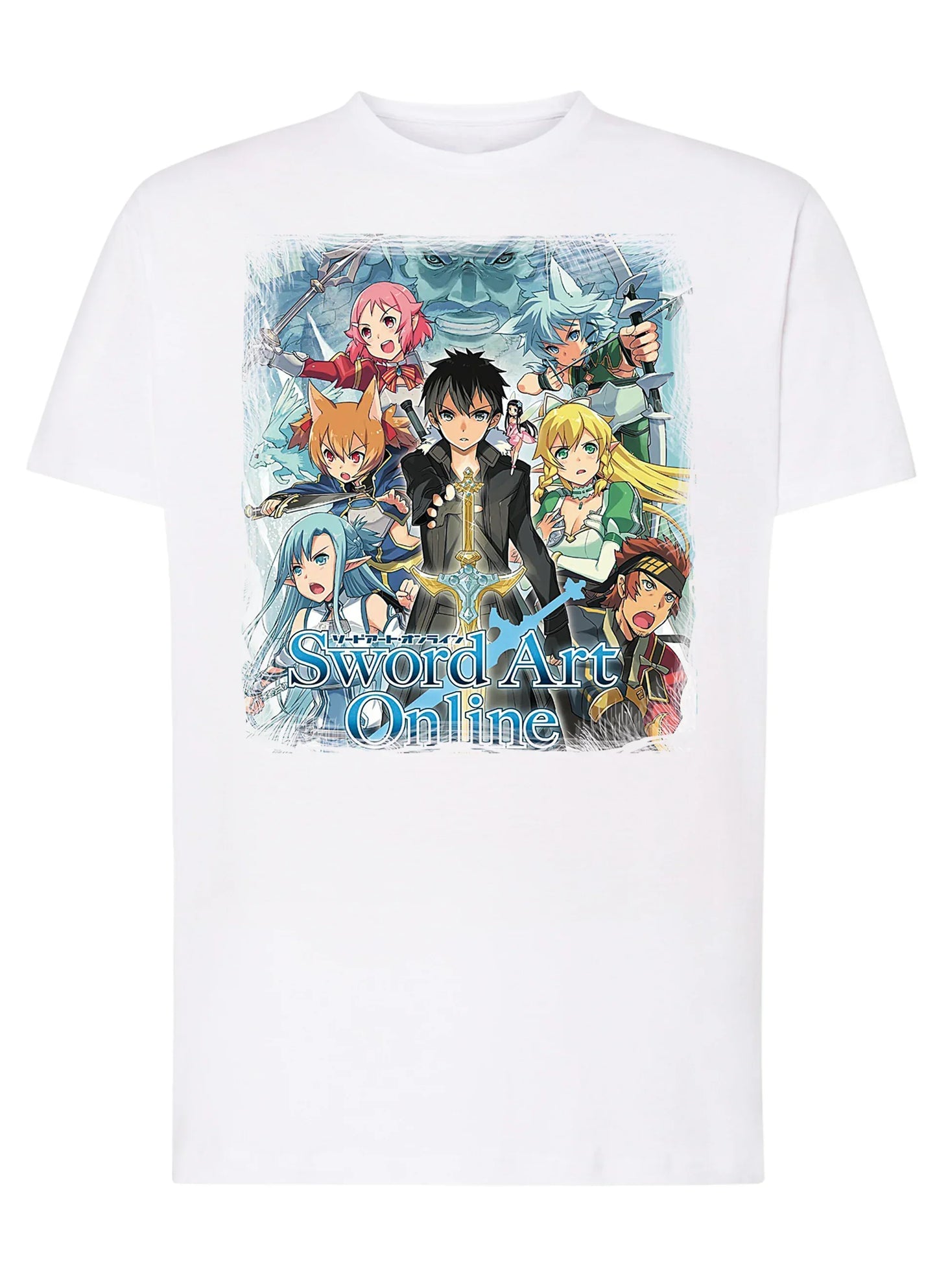 Sword art Online Manga Anime Fumetti 6008 T-shirt Urban Men Uomo 100% Cotone Pettinato JK - STREET STYLE