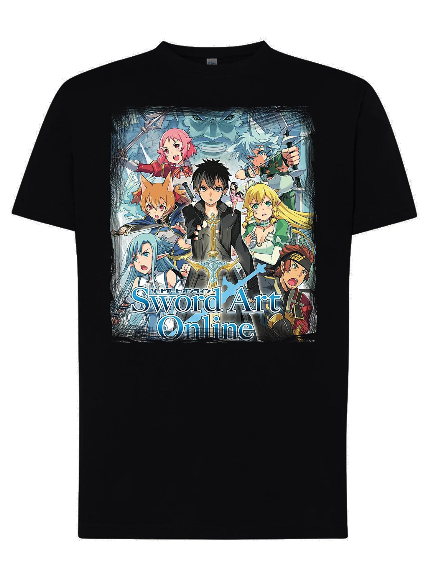 Sword art Online Manga Anime Fumetti 6008 T-shirt Urban Men Uomo 100% Cotone Pettinato JK - STREET STYLE
