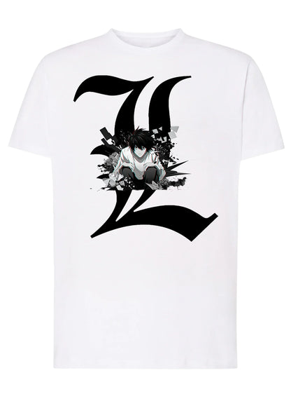 Death Note L3D Manga Anime Fumetti 6010-5 T-shirt Urban Men Uomo 100% Cotone Pettinato JK - STREET STYLE