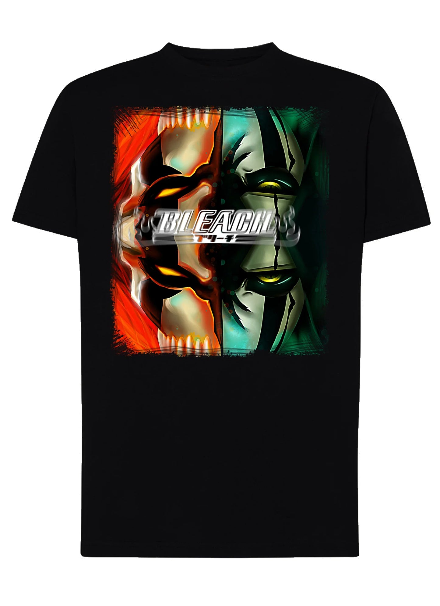 Bleach Doble face Manga Anime Fumetti 6011-4 T-shirt Urban Men Uomo 100% Cotone Pettinato JK - STREET STYLE