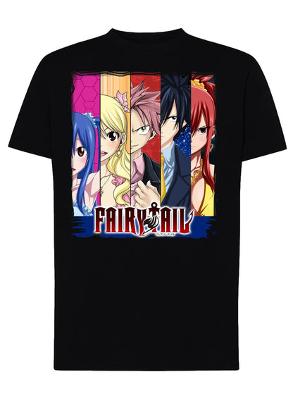 Fairy Tail Manga Anime Fumetti 6012-2 T-shirt Urban Men Uomo 100% Cotone Pettinato JK - STREET STYLE