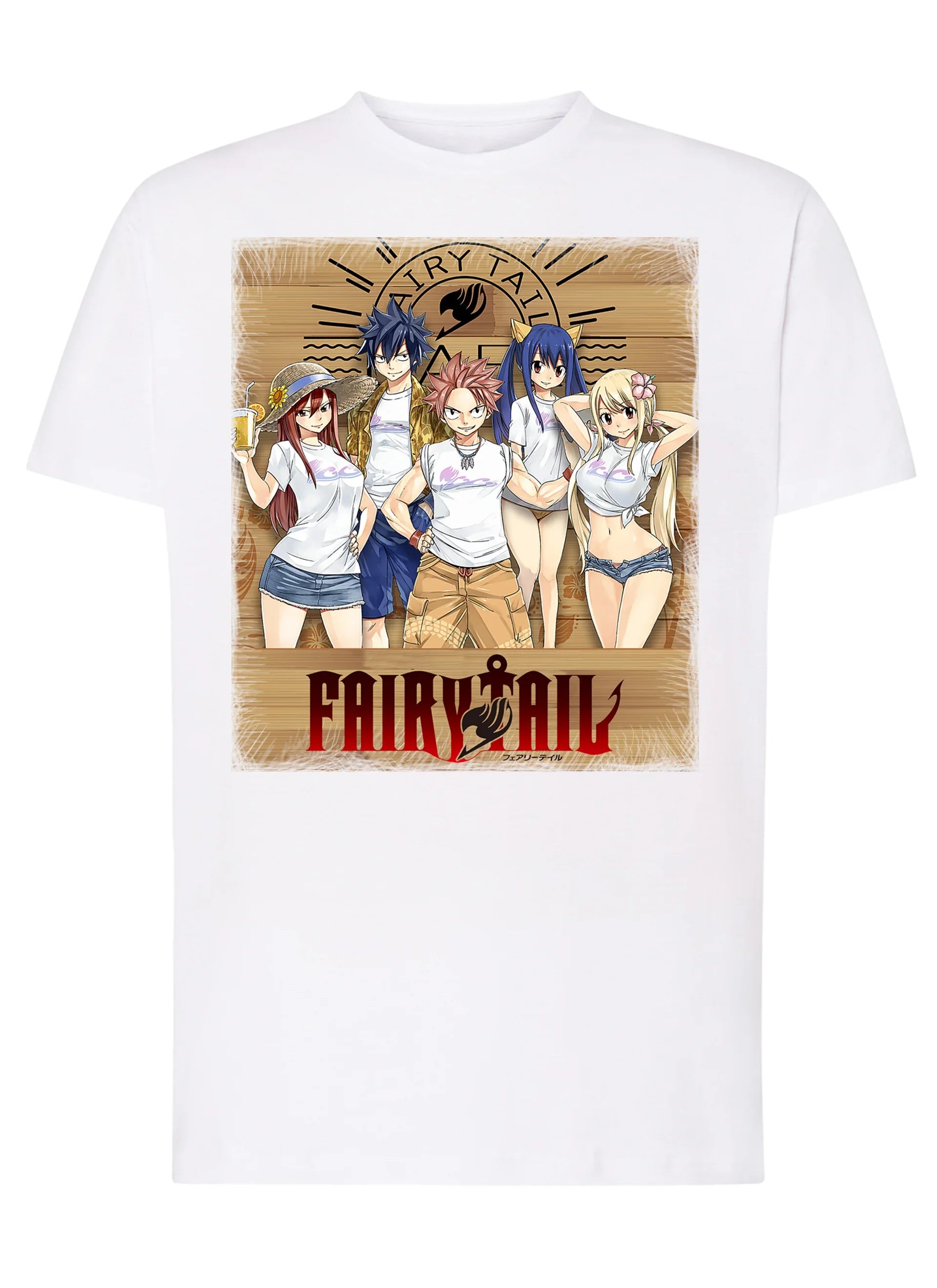 Fairy Tail Manga Anime Fumetti 6012 T-shirt Urban Men Uomo 100% Cotone Pettinato JK - STREET STYLE