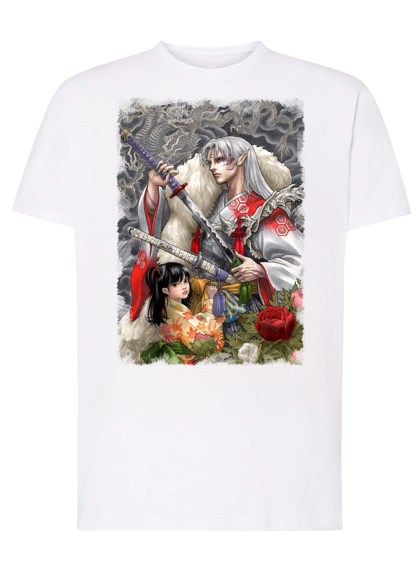 InuYasha Giapponese Manga Anime Fumetti 6013 T-shirt Urban Men Uomo 100% Cotone Pettinato JK - STREET STYLE