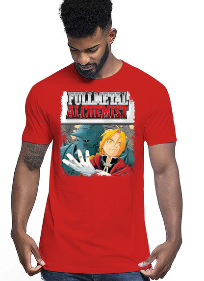 Fullmetal Alchemist Manga Anime Fumetti 6014-3 T-shirt Urban Men Uomo 100% Cotone Pettinato JK - STREET STYLE