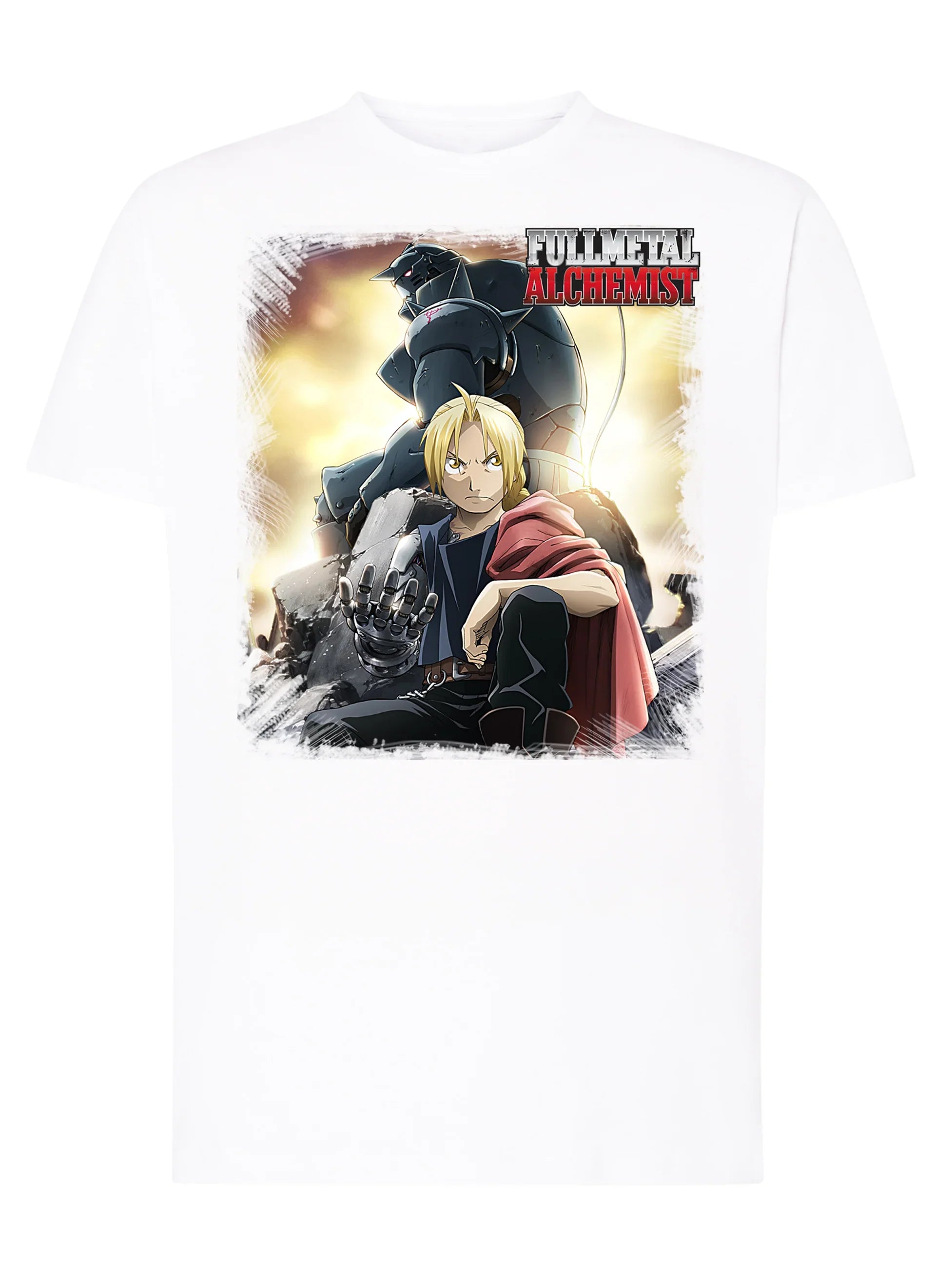 Fullmetal Alchemist Manga Anime Fumetti 6014 T-shirt Urban Men Uomo 100% Cotone Pettinato JK - STREET STYLE