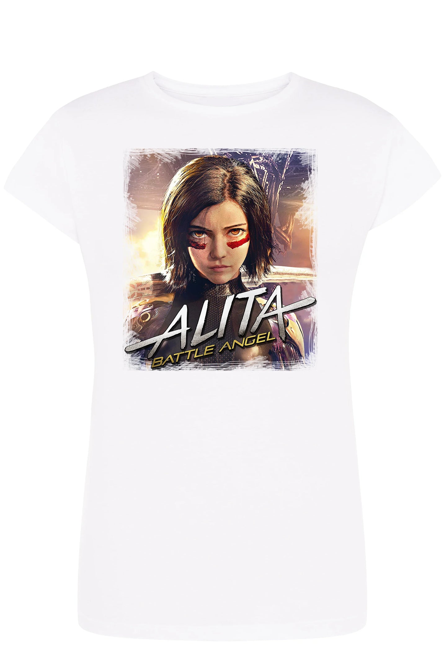 Alita Angelo Della Battaglia Manga Anime Fumetti 6015 Lady Donna 100% Cotone Pettinato JK - STREET STYLE