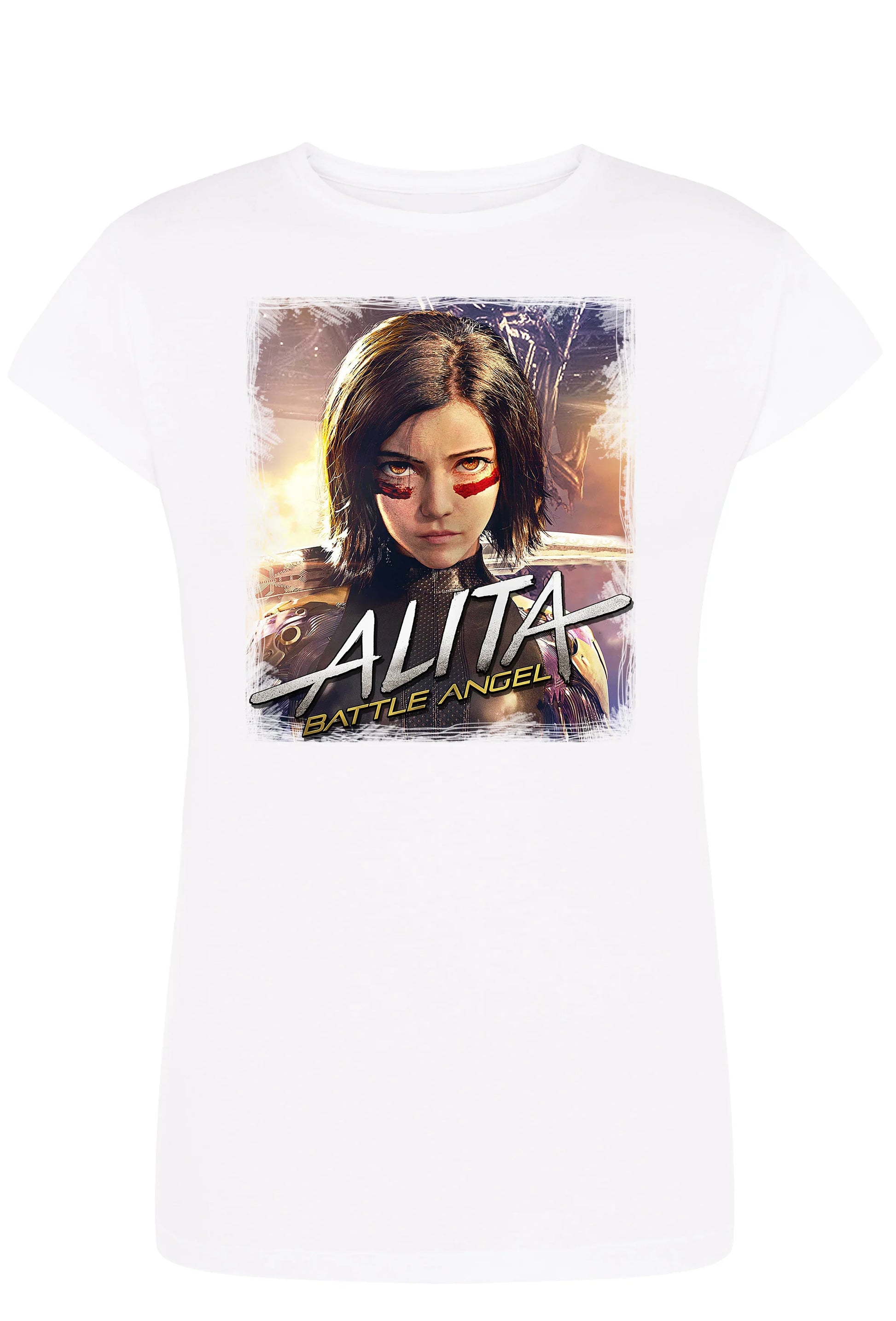Alita Angelo Della Battaglia Manga Anime Fumetti 6015 Lady Donna 100% Cotone Pettinato JK - STREET STYLE