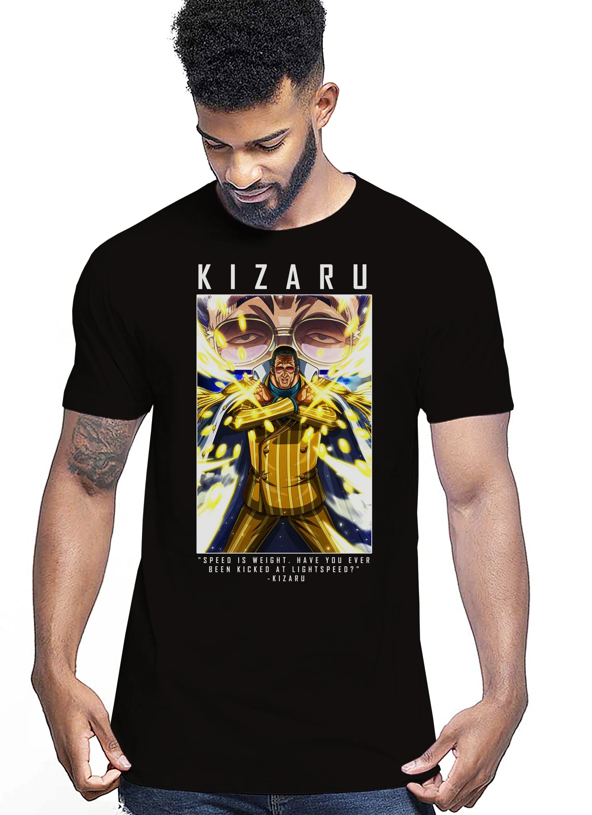 Of Kizaru Manga Anime Fumetti 6018-21 T-shirt Urban Men Uomo 100% Cotone Pettinato JK - STREET STYLE
