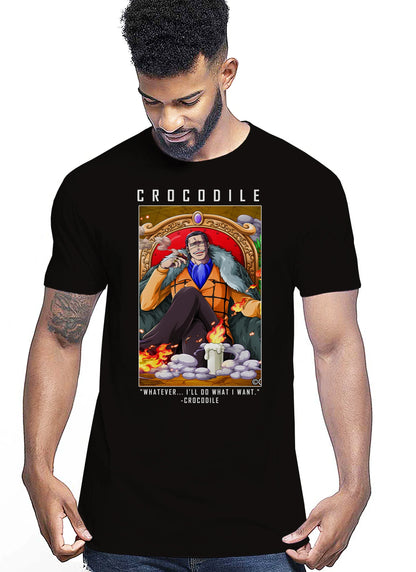 Of Crocodile Manga Anime Fumetti 6018-9 T-shirt Urban Men Uomo 100% Cotone Pettinato JK - STREET STYLE